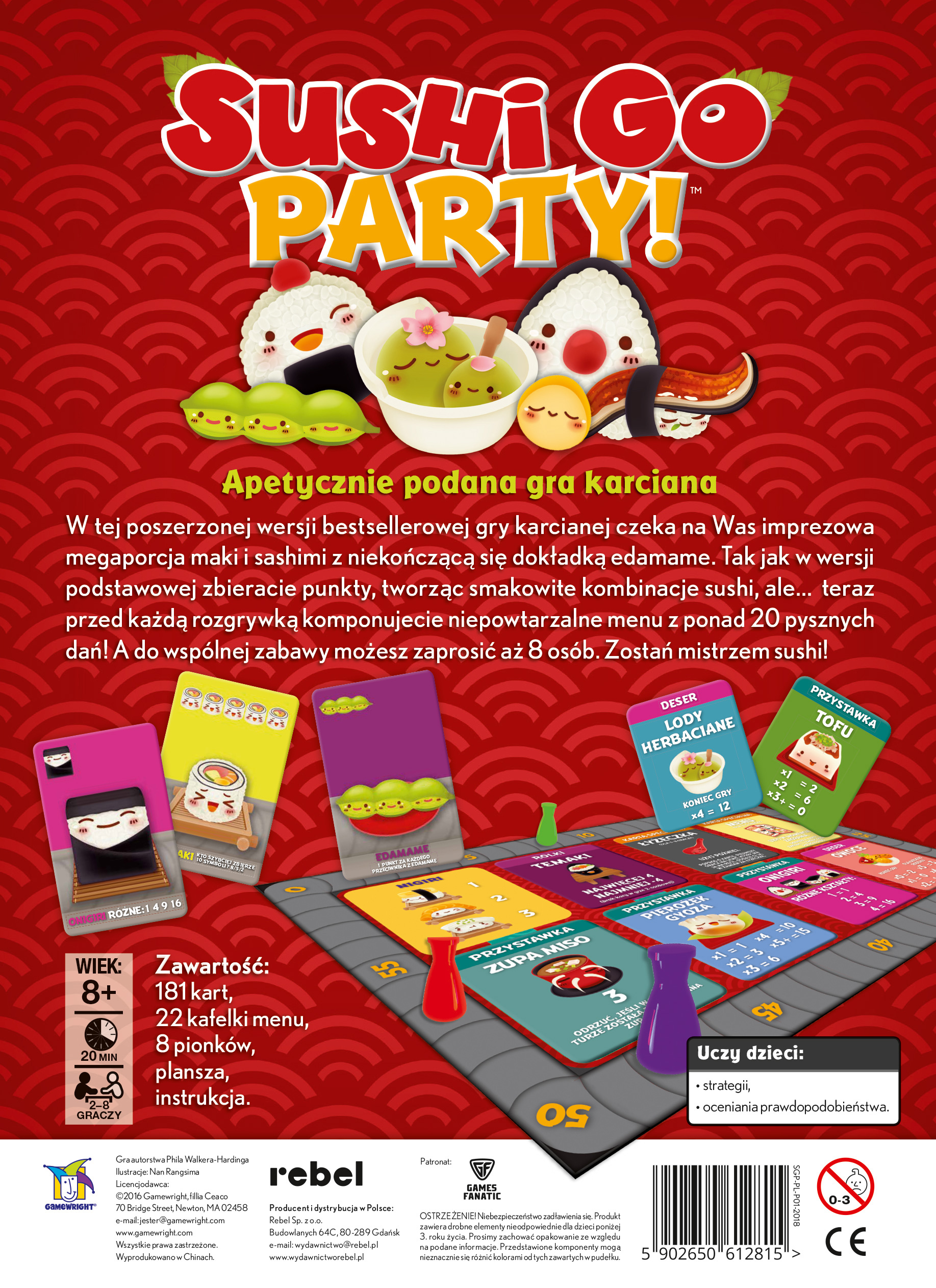 Настольная игра Rebel Sushi Party go! (5902650612815) – фото, отзывы,  характеристики в интернет-магазине ROZETKA | Купить в Украине: Киеве,  Харькове, Днепре, Одессе, Запорожье, Львове