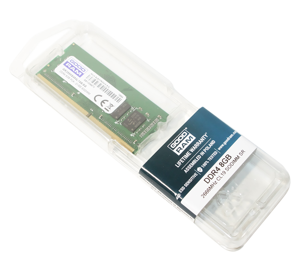 Память GOODRAM 8 GB SO-DIMM DDR4 2666 MHz (GR2666S464L19S/8G) – фото ...