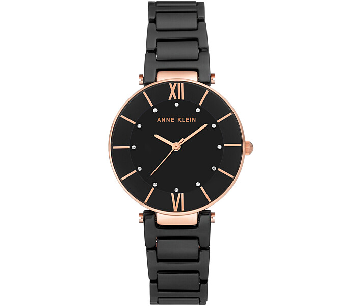 Женские наручные часы ANNE KLEIN AK/3266BKRG Золото\черный Кварцевый ...