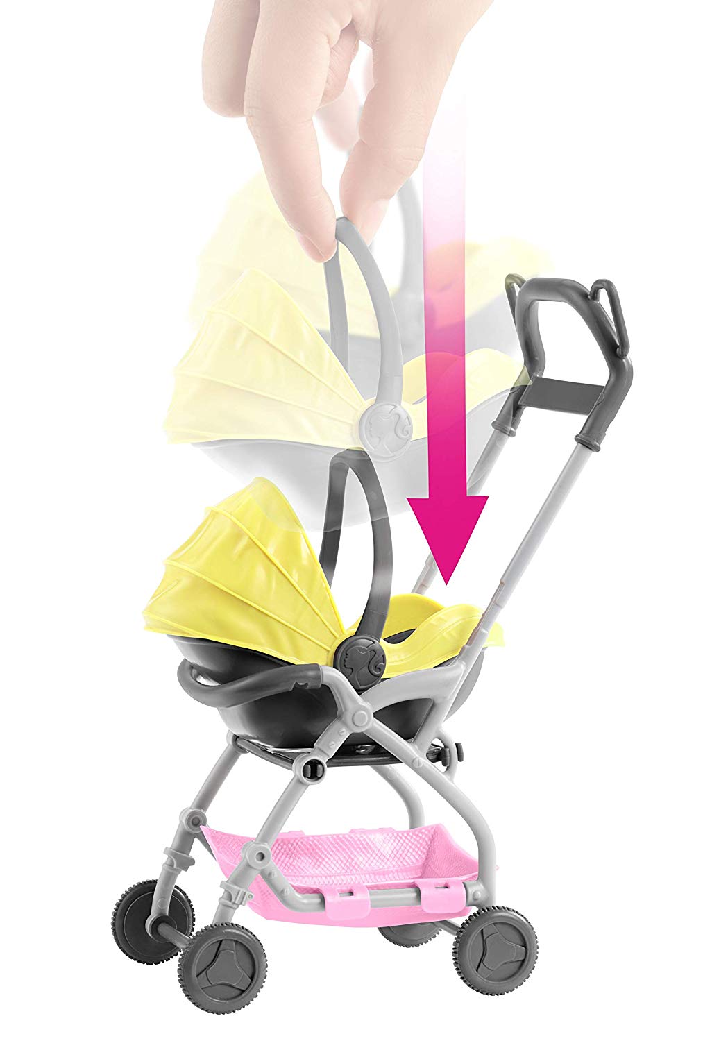 Barbie baby deals stroller set