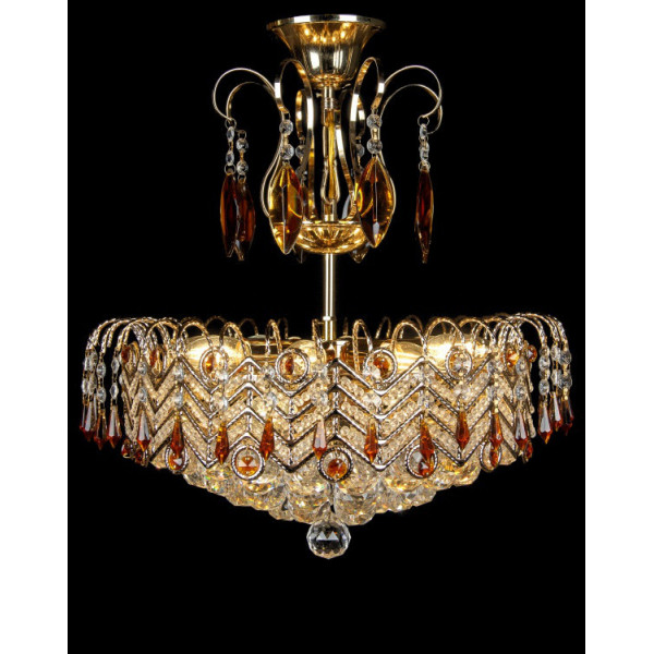 

Хрустальная люстра L5204/450/82 (FGDBRN) Handmade (YE-L5204/450/8+2-FGD+BRN)