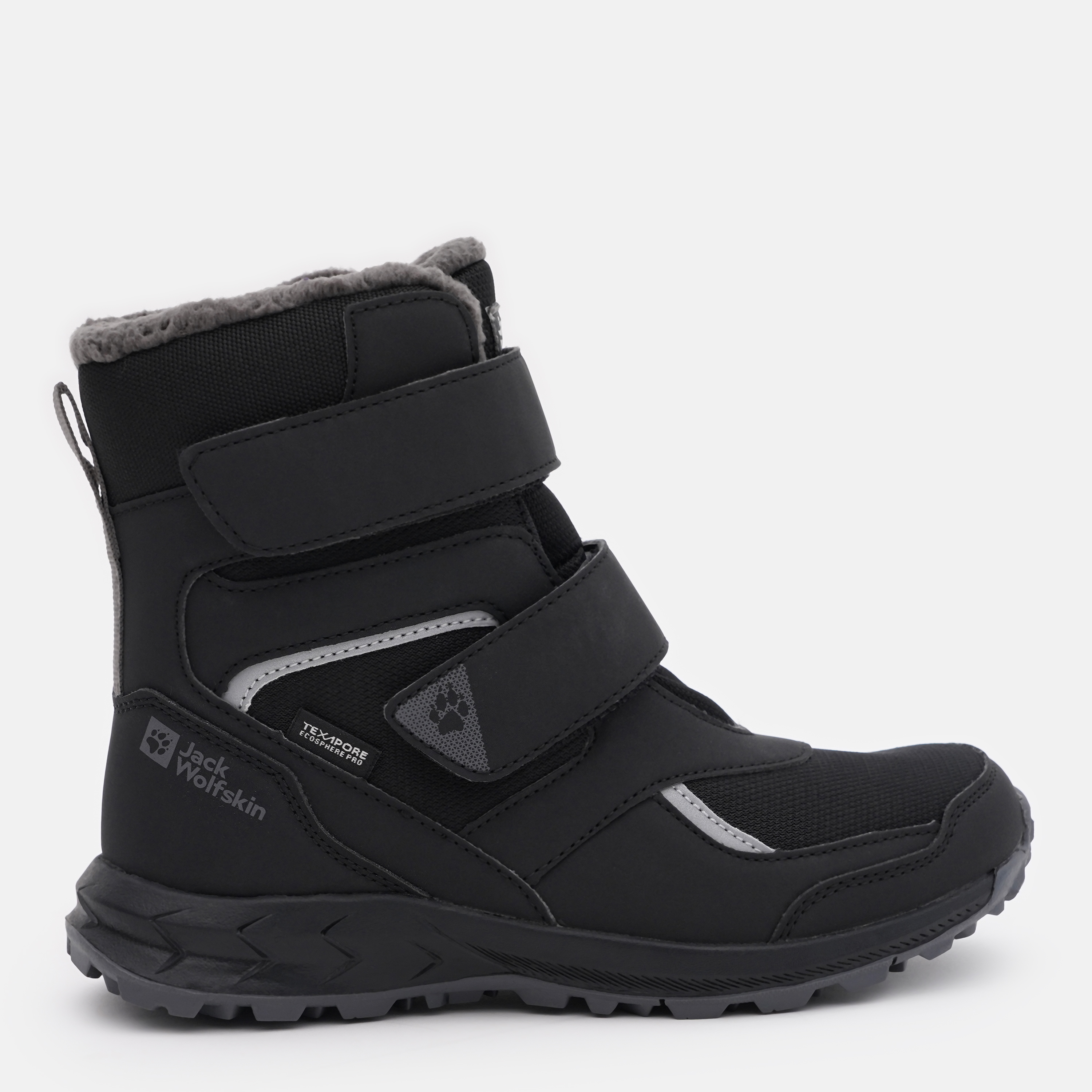 Акція на Підліткові зимові черевики для хлопчика Jack Wolfskin Woodland WT TEXAPORE HIGH VC K 4054001_6000 37 (5) 23.1 см Чорні від Rozetka