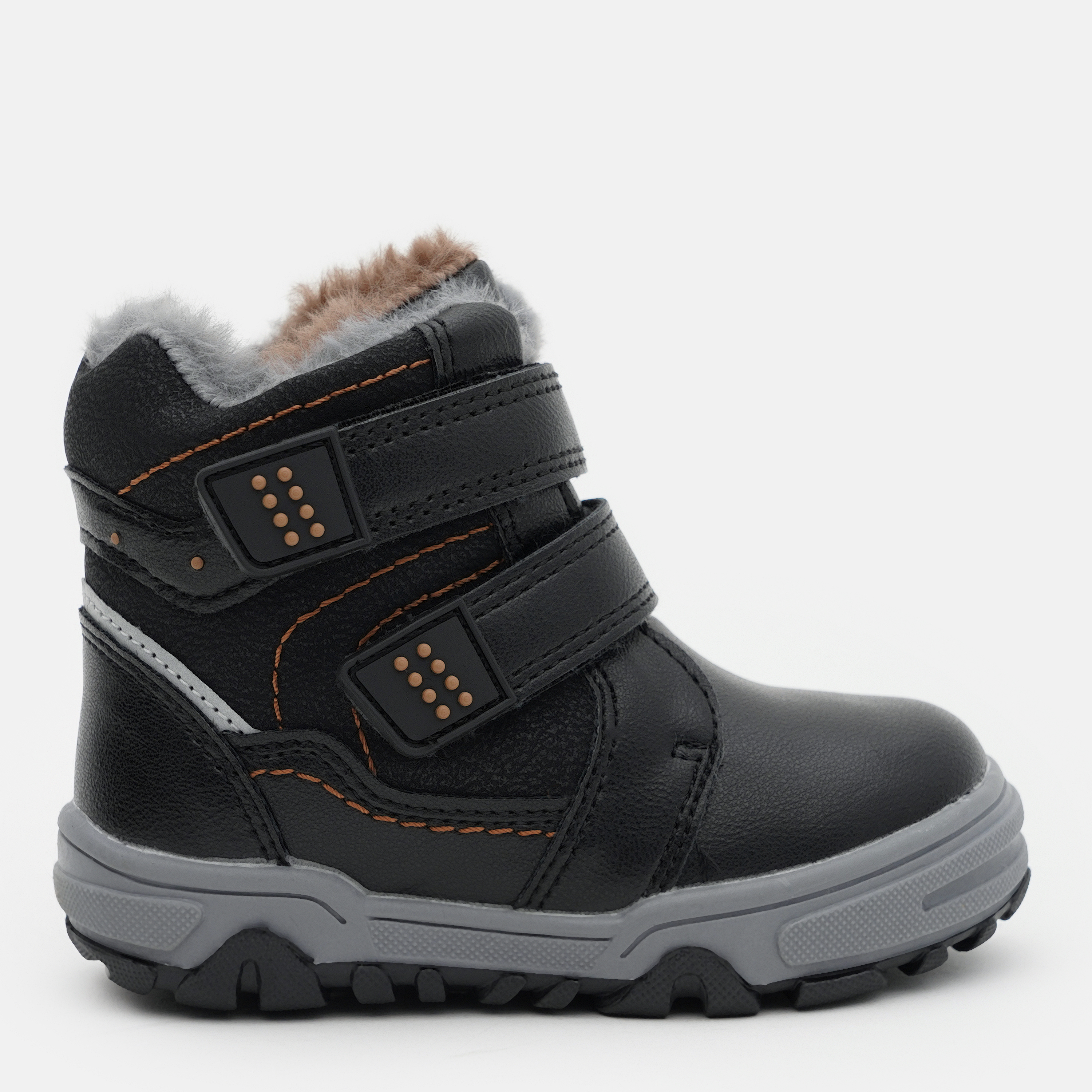 Акция на Дитячі зимові черевики для хлопчика Apawwa GD512 21 Чорні от Rozetka