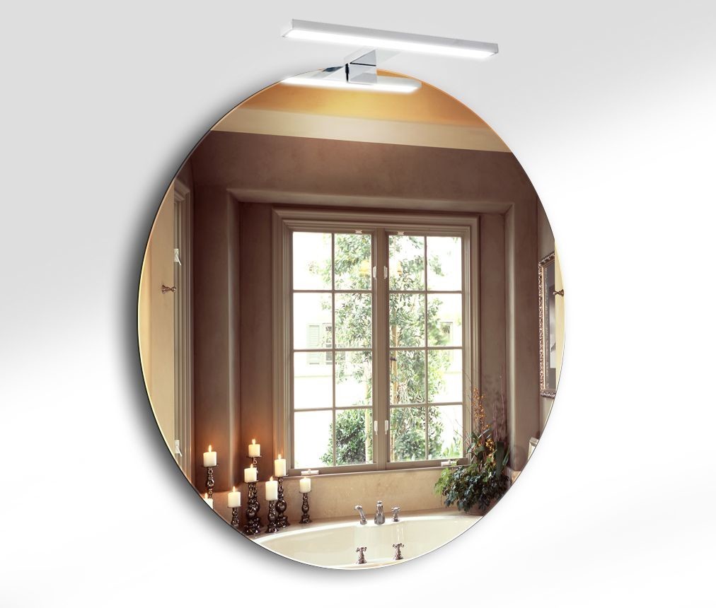 

Зеркало Shape 01 + Consol 01 (70x70 см), наружный LED светильник