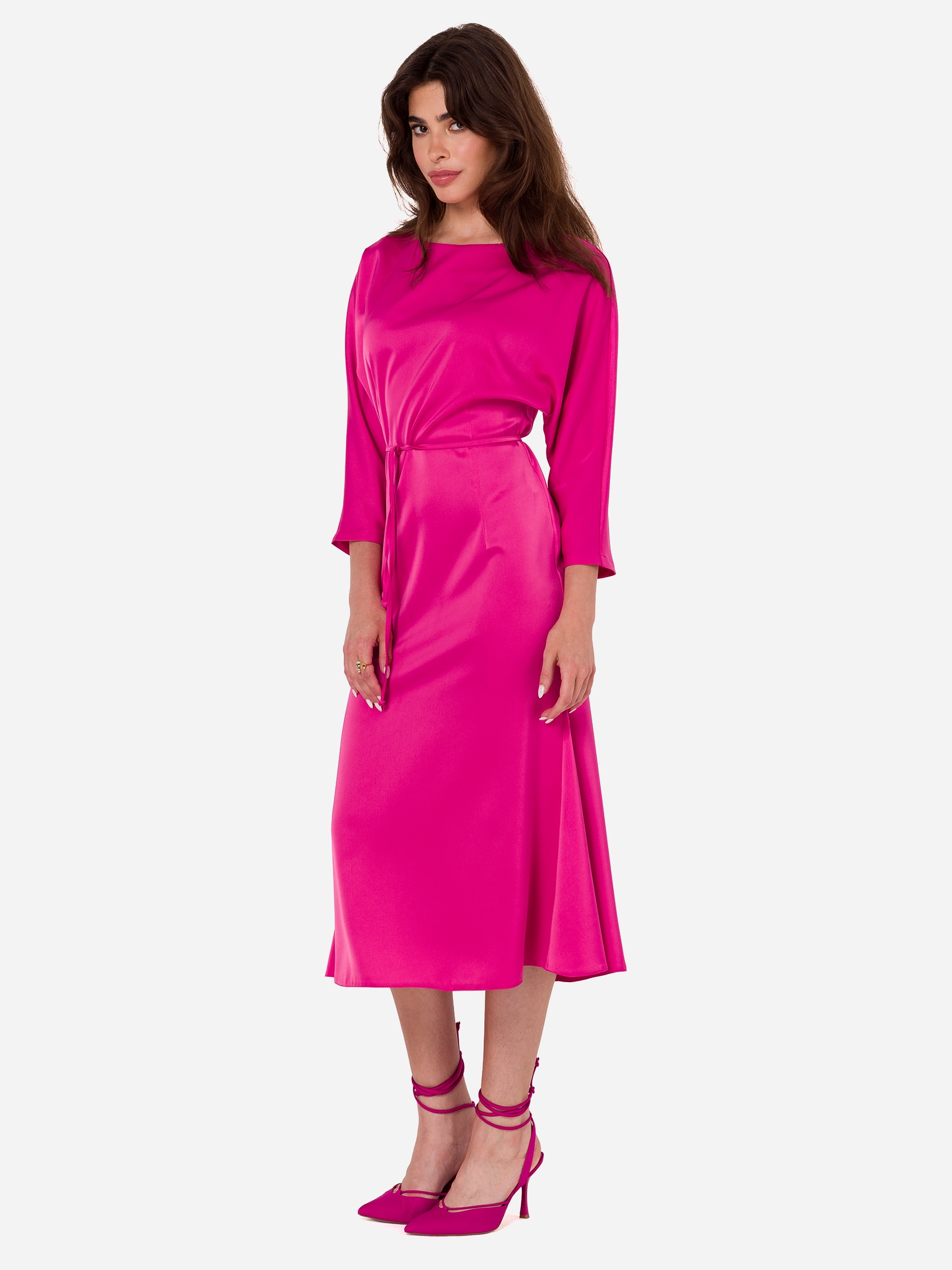 Акція на Жіноче плаття Makover K177 XL Рожевий від Rozetka