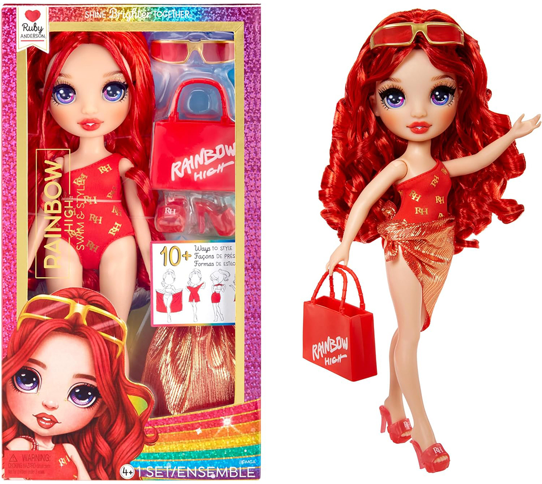 Кукла Rainbow High серии Swim & Style Руби (с аксессуарами) (507277 ...