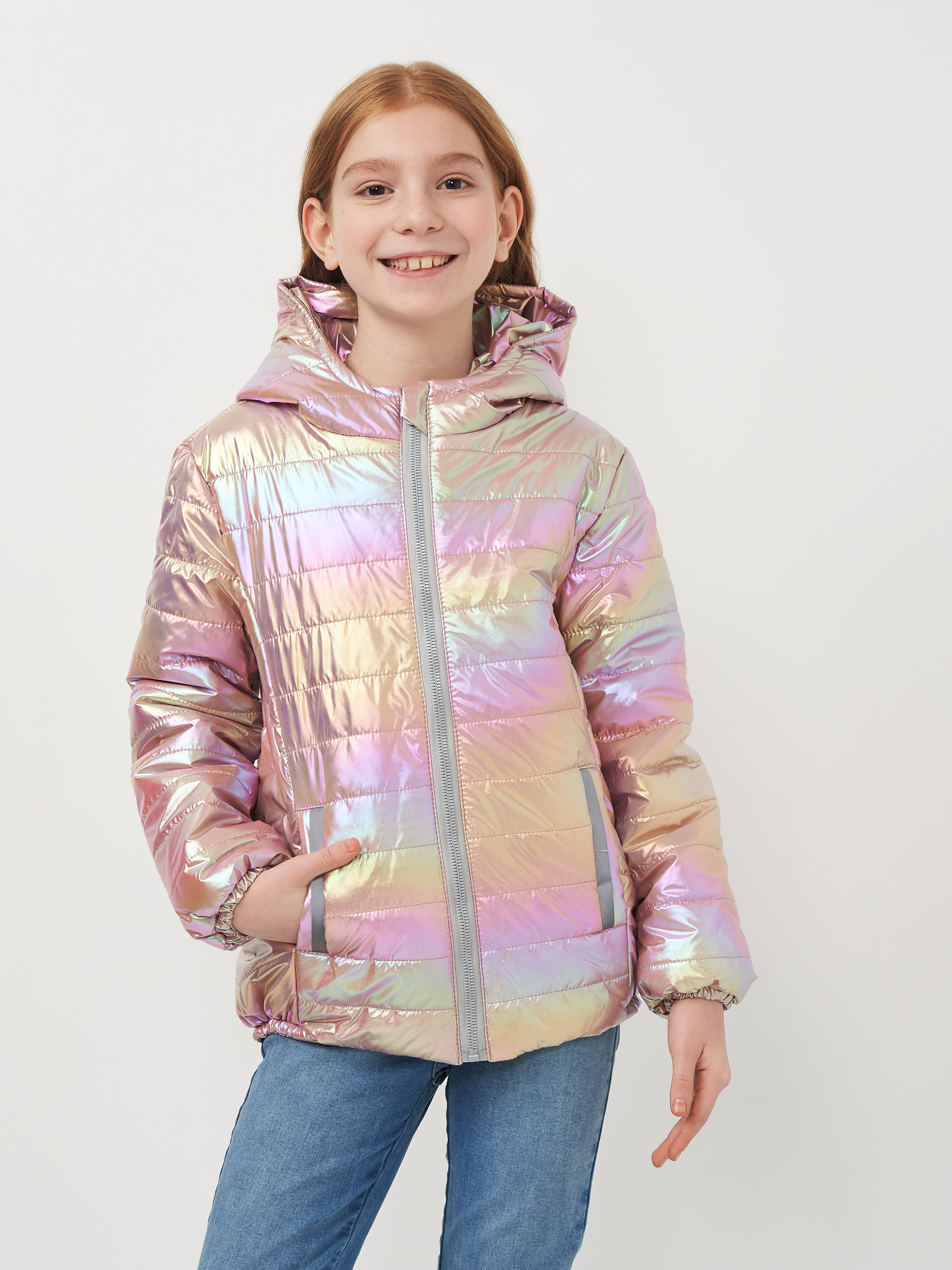 Акція на Дитяча демісезонна куртка для дівчинки Одягайко 22771 116 см Рожева від Rozetka