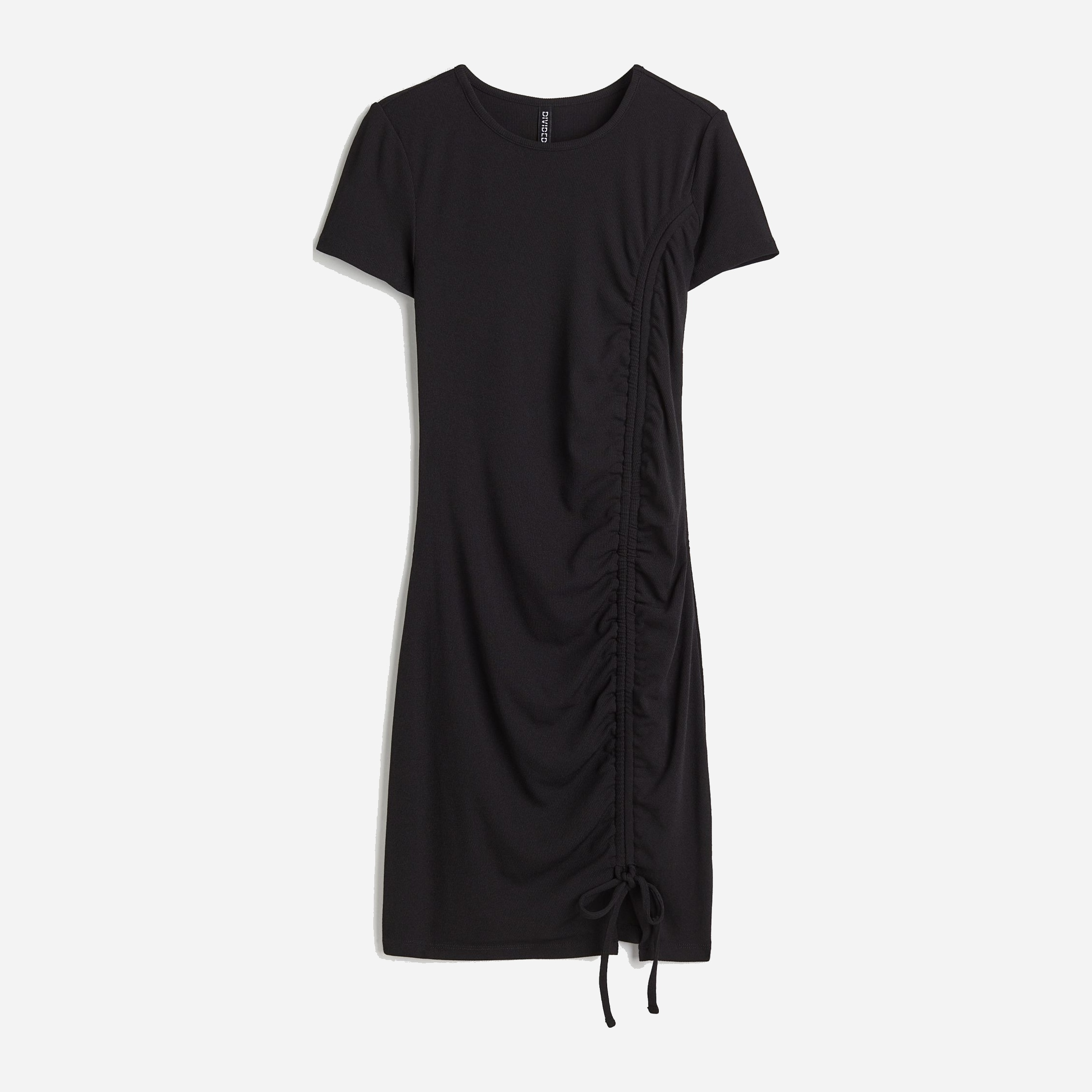 Акція на Сукня-футболка коротка літня жіноча H&M A2712-1056144 M Чорна від Rozetka
