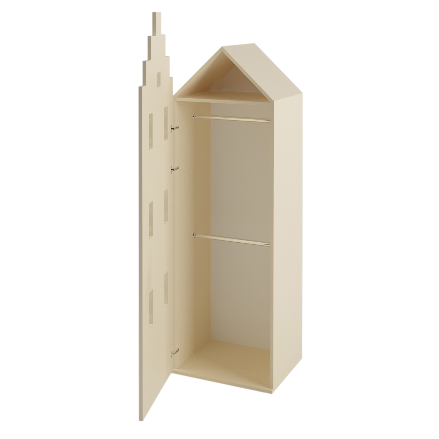 

Шкаф-домик Амстердам для детской одежды Little Room Little Room Baby House ваниль (VAN-1301-2)