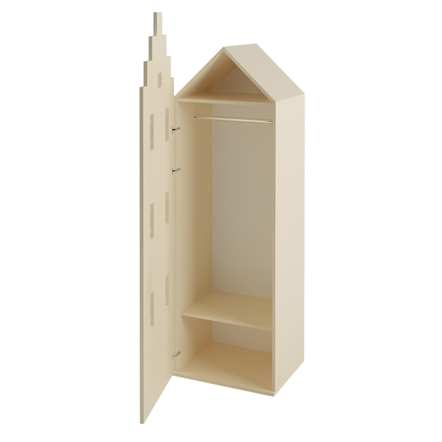 

Гардеробный детский шкаф Амстердам Little Room Little Room Baby House ваниль (VAN-1301-3)