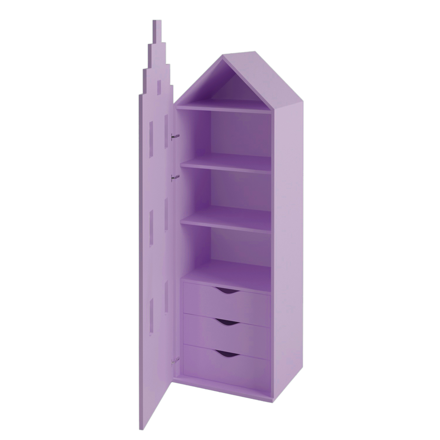 

Шкаф Амстердам для вещей Little Room Little Room Baby House лаванда (LAW-8536-13)