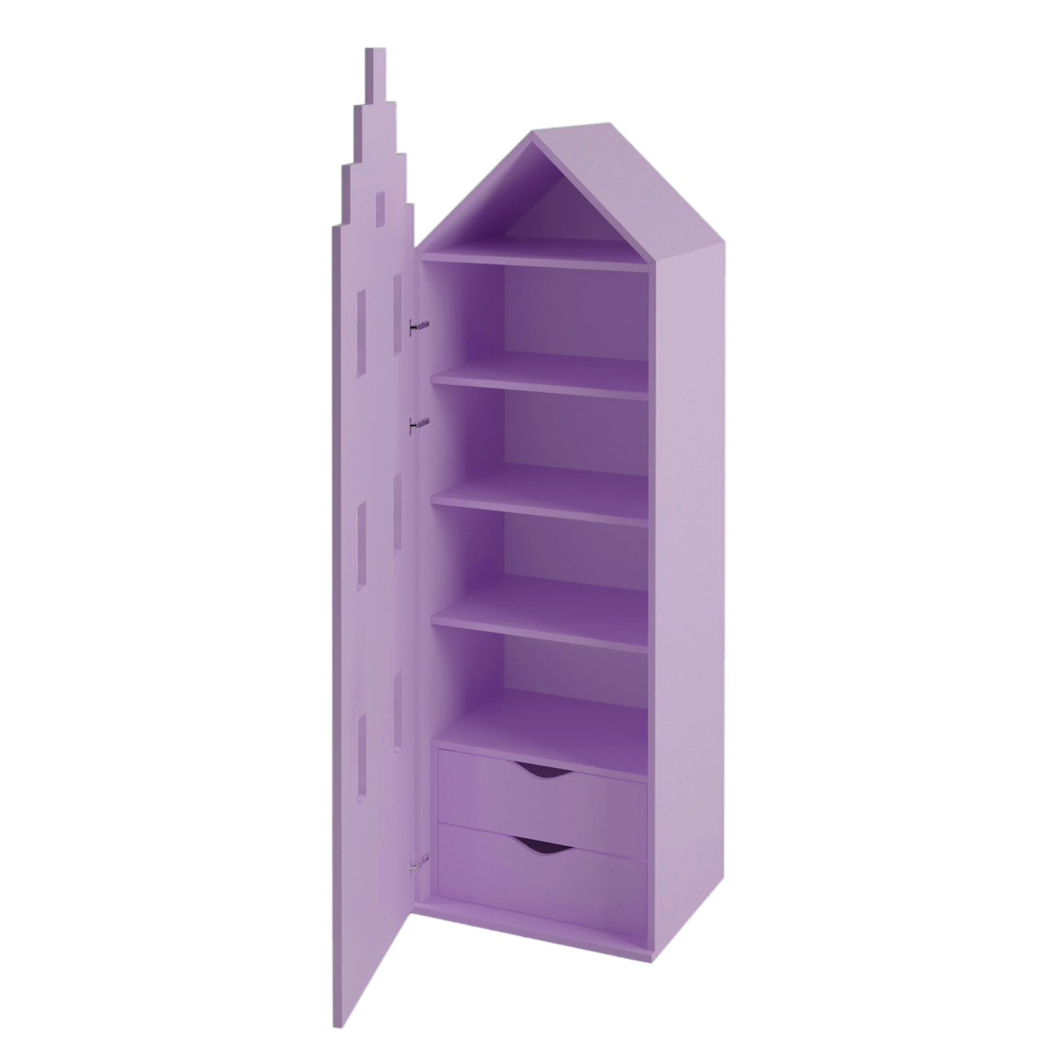 

Детский шкаф для вещей Амстердам Little Room Little Room Baby House лаванда (LAW-8536-12)