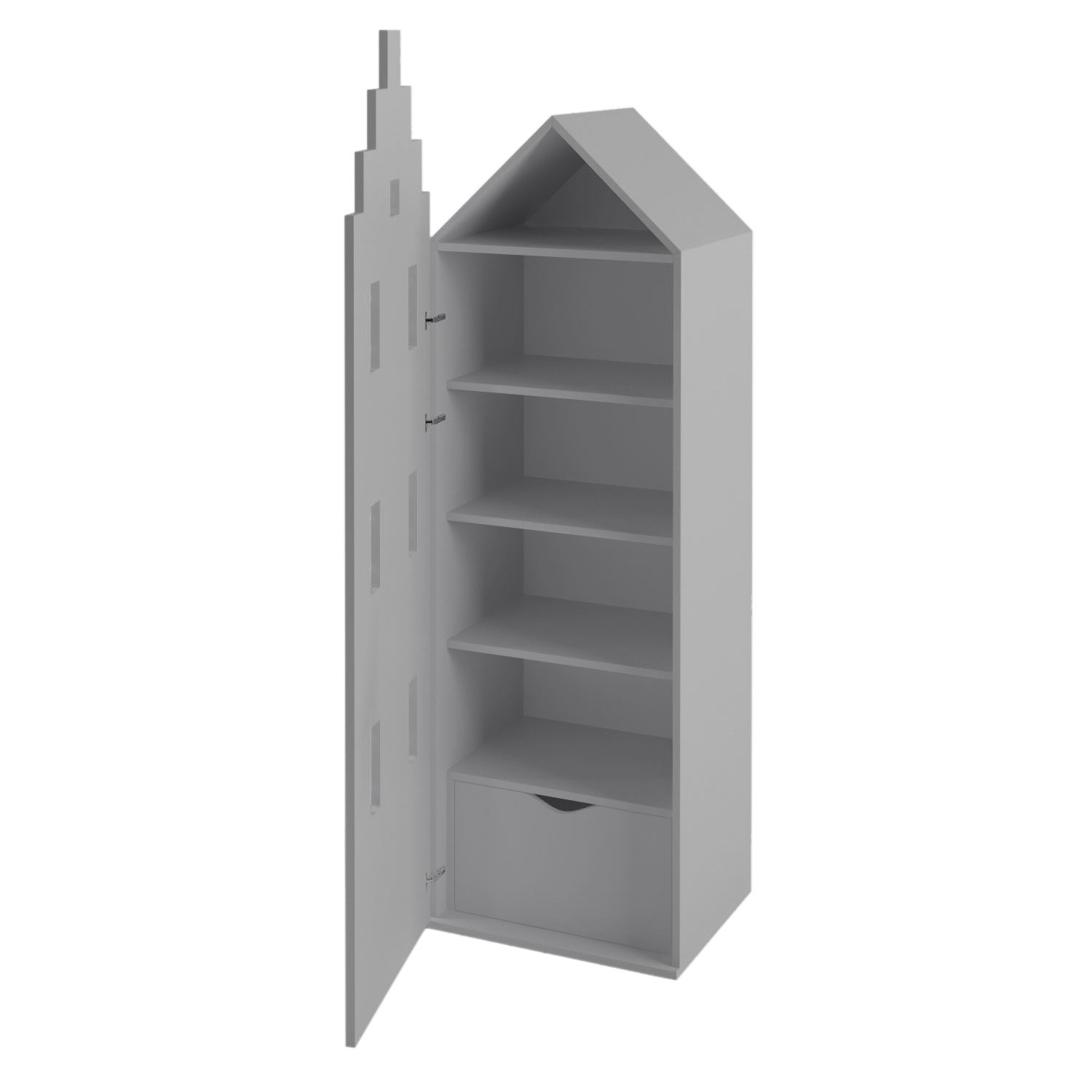 

Шкаф детский Амстердам Little Room Little Room Baby House серый (SER-0881-11)