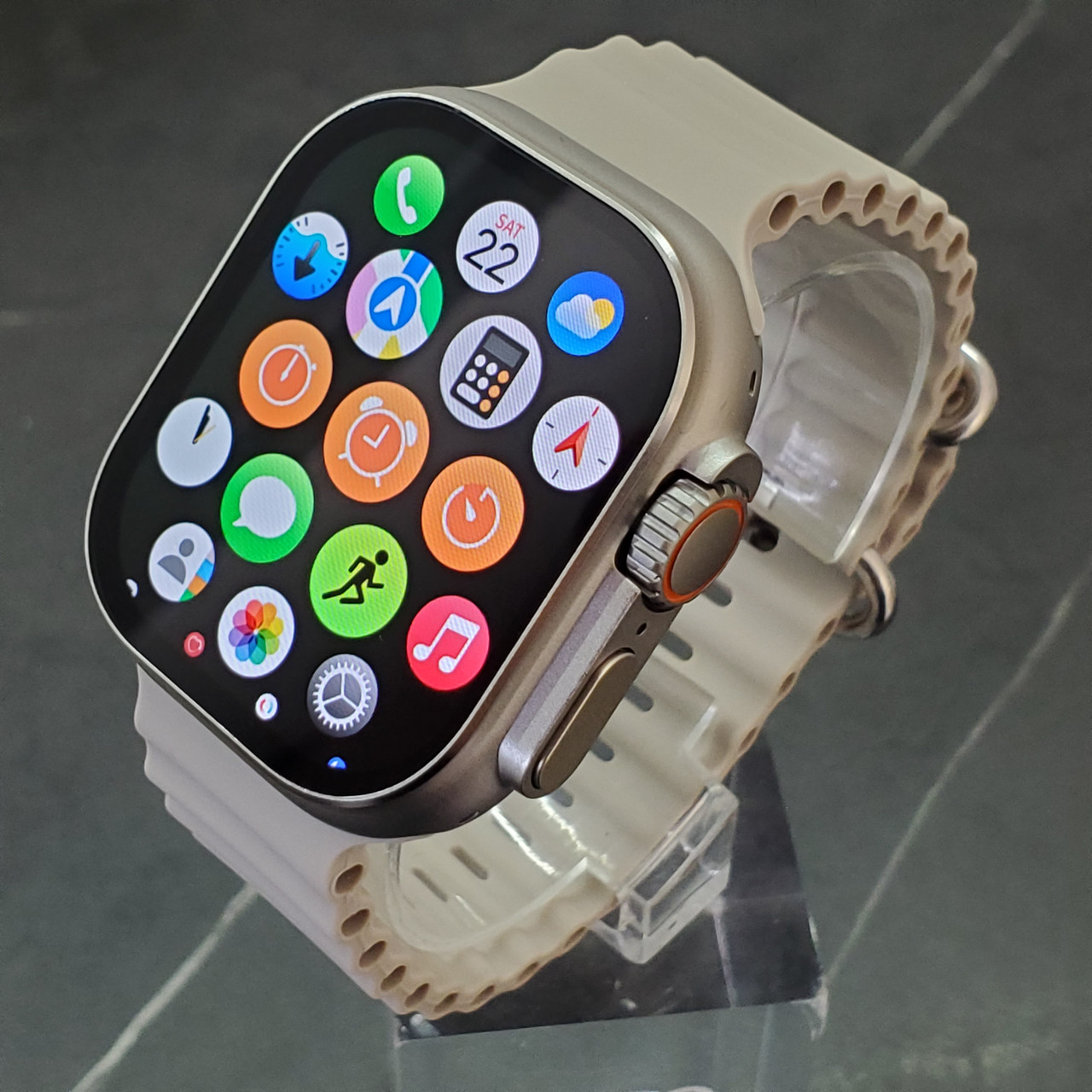 Смарт-часы Smar Watch 9s GS ULTRA 2 49мм AMOLED дисплей укр меню Серый ...