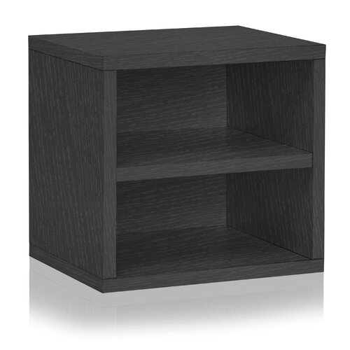

Напольная стильная полка стеллаж куб для книг и игрушек с перегородкой Little Room Baby House Венге Луизиана (PKWF-02)