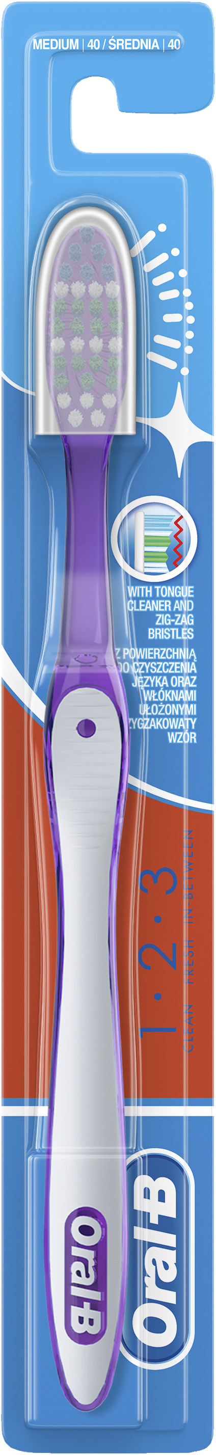 Зубна щітка Oral-B 3-Ефект Блискуче чищення 1-2-3 Cередня ...