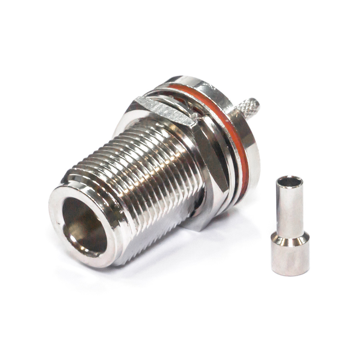 Гнездо на корпус N Female (мама, розекта) под пайку и обжим на кабель ...