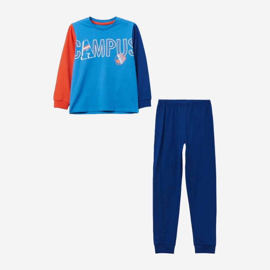 Акція на Піжама дитяча (світшот + штани) OVS 1844043 110 см Блакитна від Rozetka