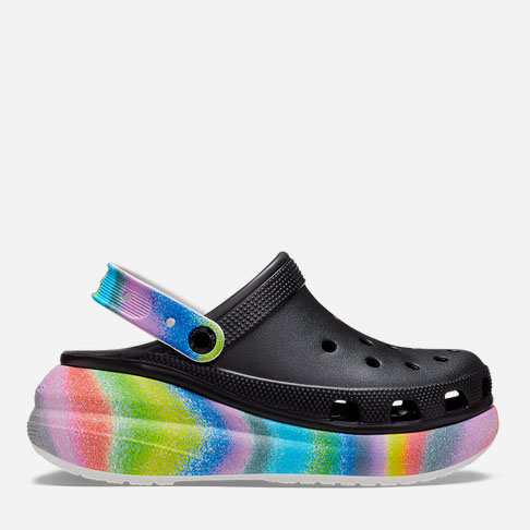 Акція на Жіночі крокси Crocs Classic Crush Spray Multi 208057-0C4 43-44 (M10-W12) 27 см Чорні від Rozetka