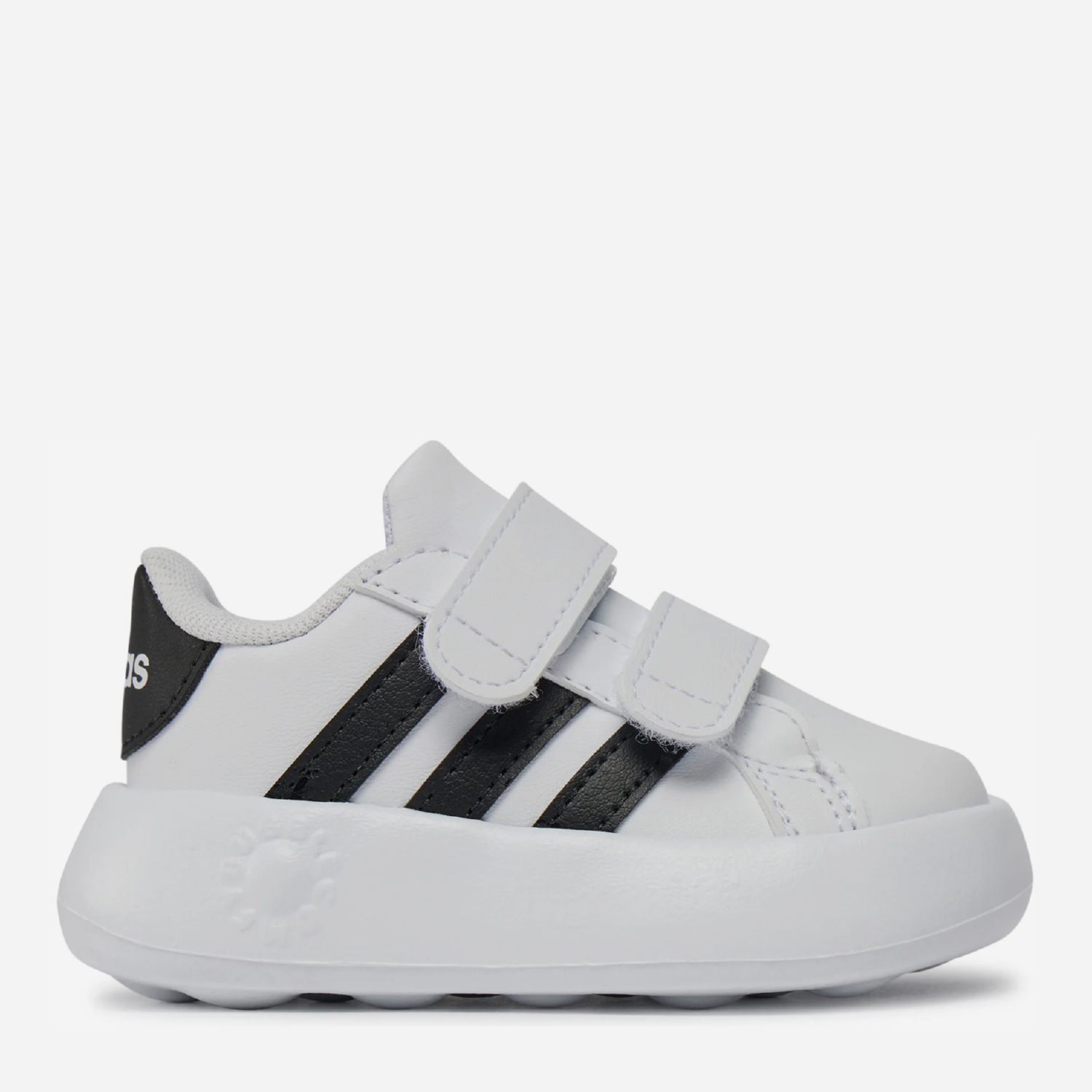 Акція на Дитячі кеди для дівчинки Adidas Grand COURT 2.0 CF I ID5271 24 Ftwr White від Rozetka