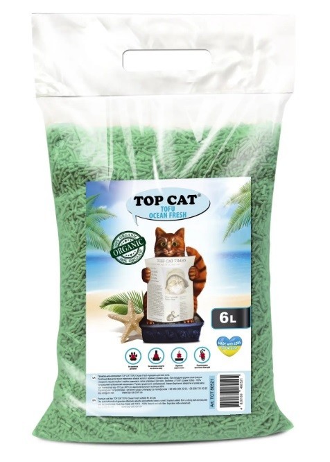 Наповнювач для котячого туалету Top Cat Tofu соєвий з ароматом ...