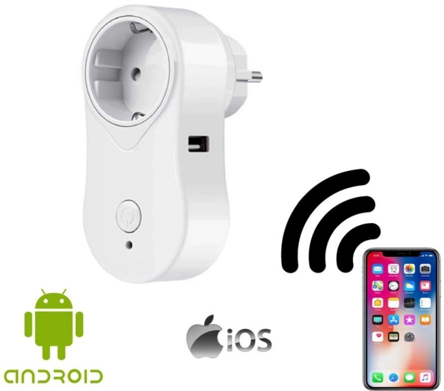 Умная розетка с WiFi управлением smart socket Вай-Фай розетка с USB и ...