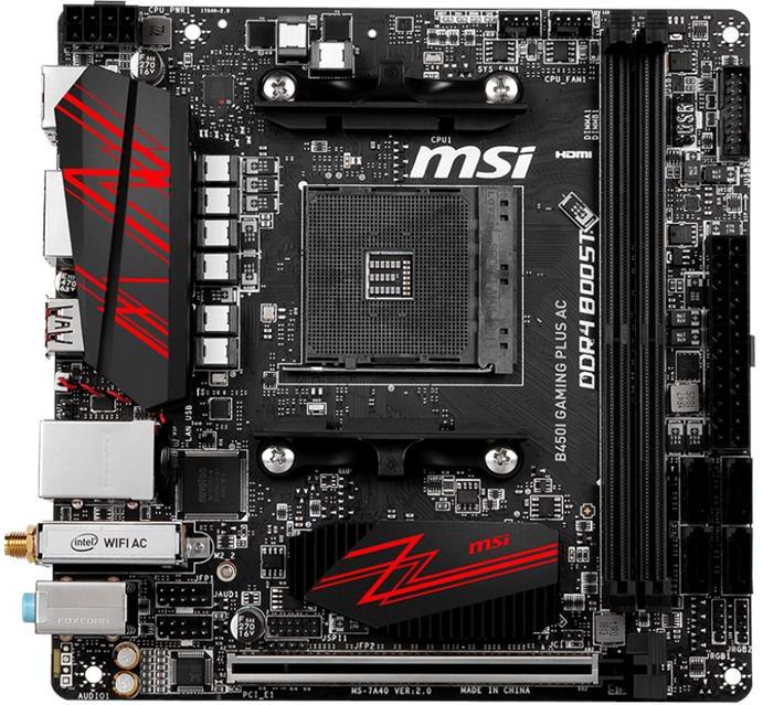 

Материнська плата MSI B450I Gaming Plus AC