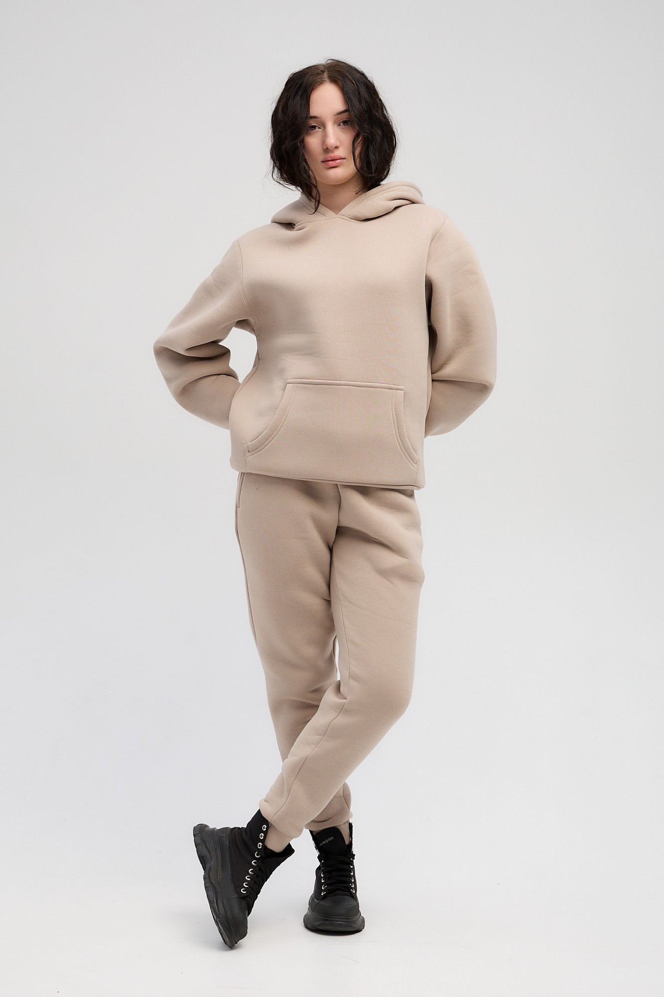 Спортивный костюм на флисе женский Chiuas Ирис 44 бежевый от продавца ...
