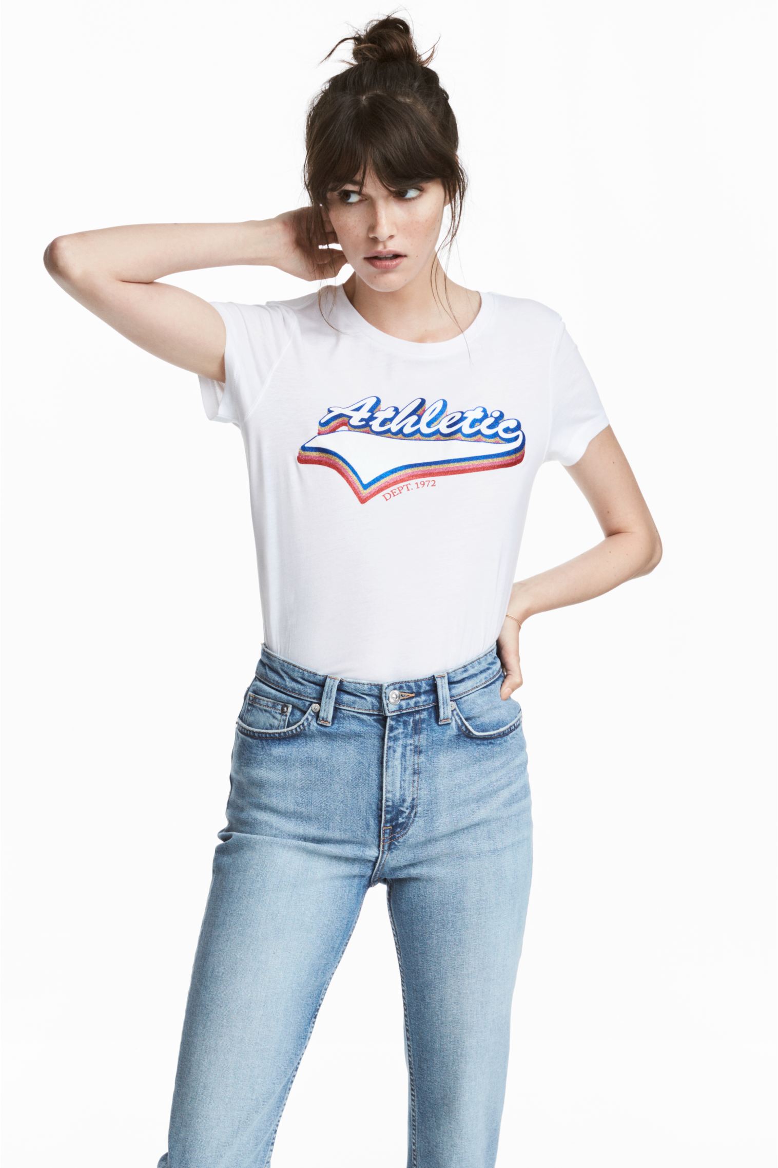 

Футболка H&M M белый 2115494116