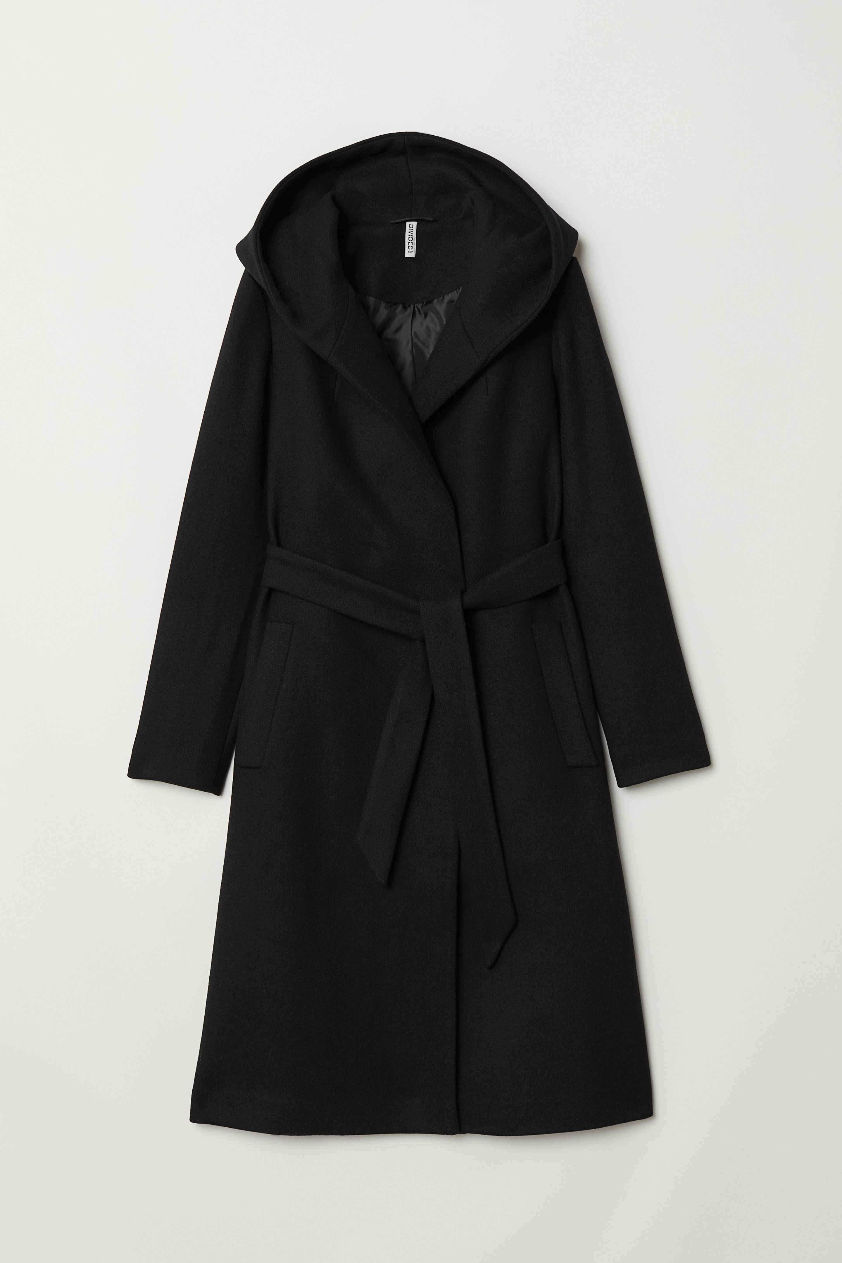 

Пальто H&M  черный 3128780, Пальто H&M 32 черный 3128780