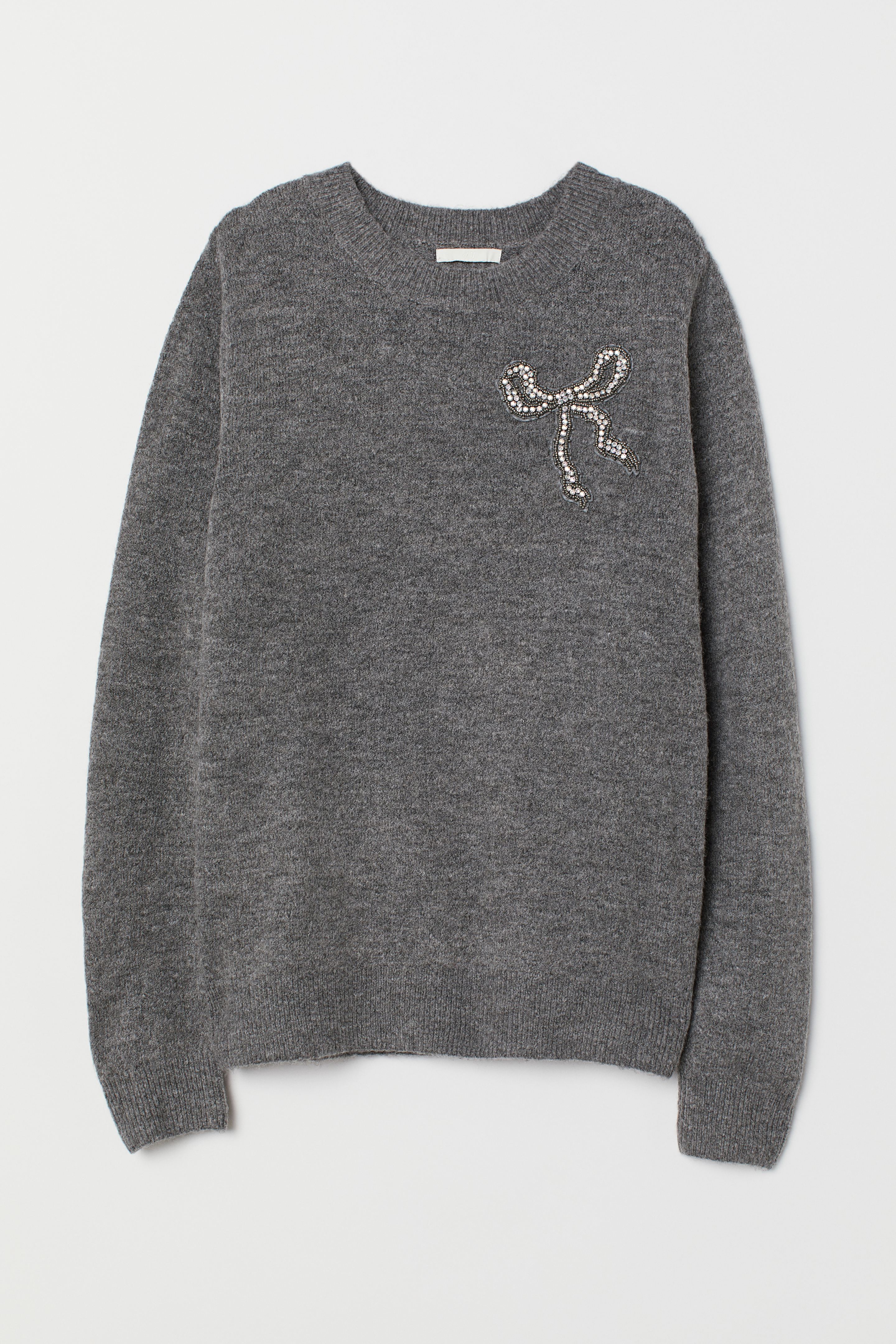

Джемпер H&M S темно серый меланж 6765808