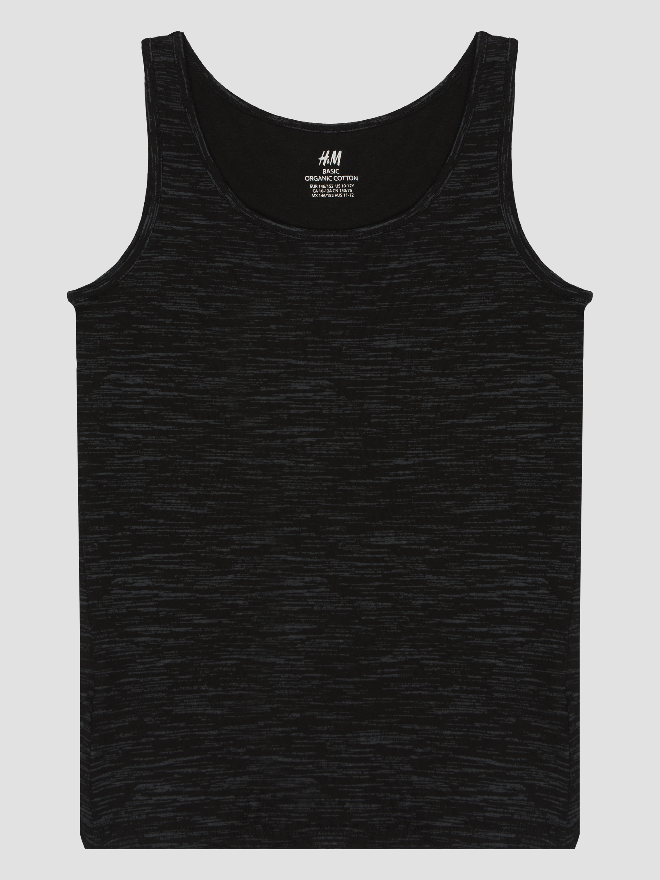 

Майка H&M 146 152см черный меланж 6284258