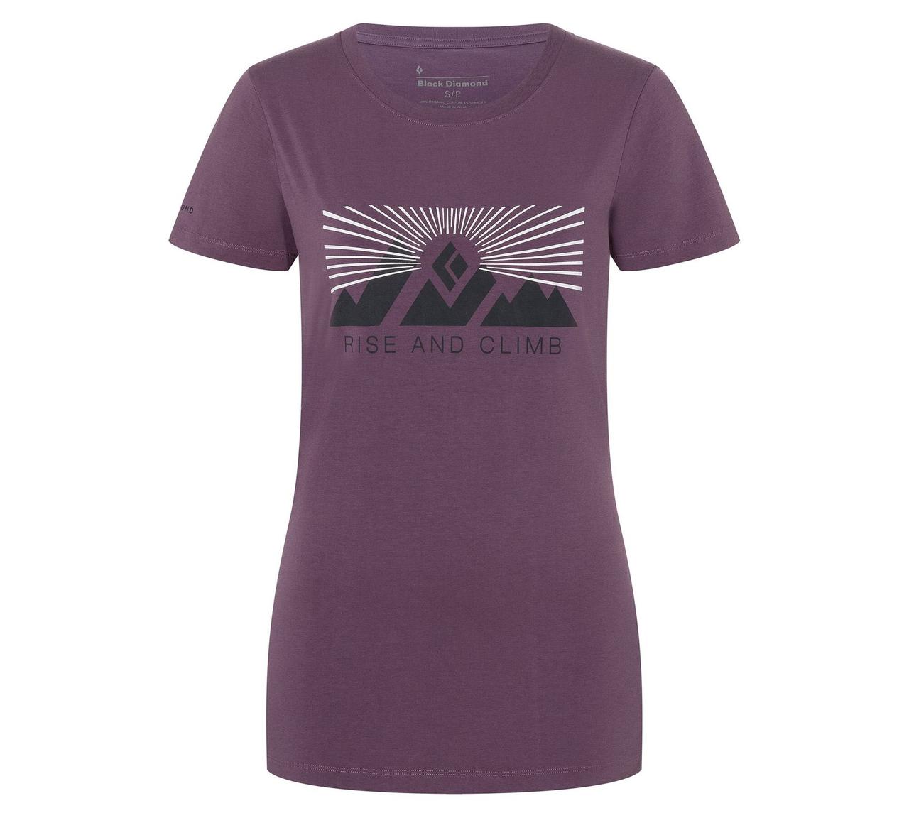 

Футболка женская Black Diamond SS Rise And Climb Tee L, Mulberry