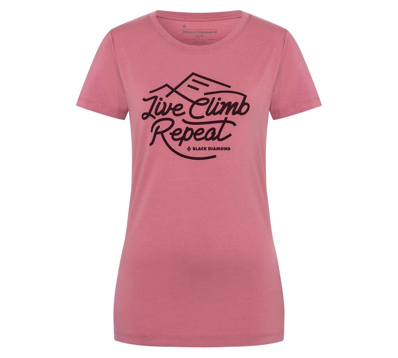 

Футболка женская Black Diamond Live Climb Repeat Tee, Rosewood S