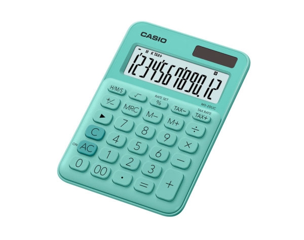 

Калькулятор настольный Casio 12 разрядный 150 * 105 * 22.8 мм светло зеленый (MS 20UC GN S EС)