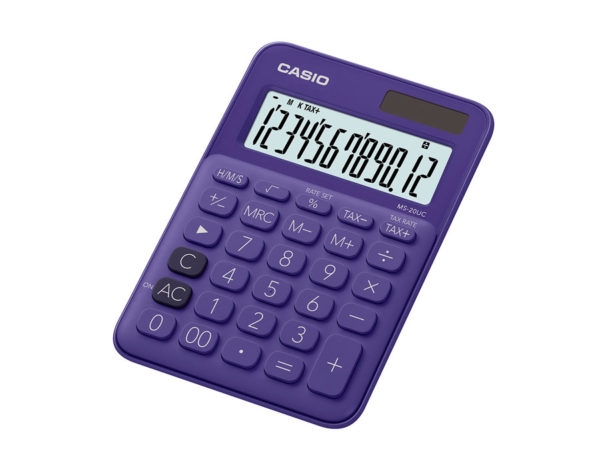 

Калькулятор настольный Casio 12 разрядный 150 * 105 * 22.8 мм фиолетовый (MS 20UC PL S EС)