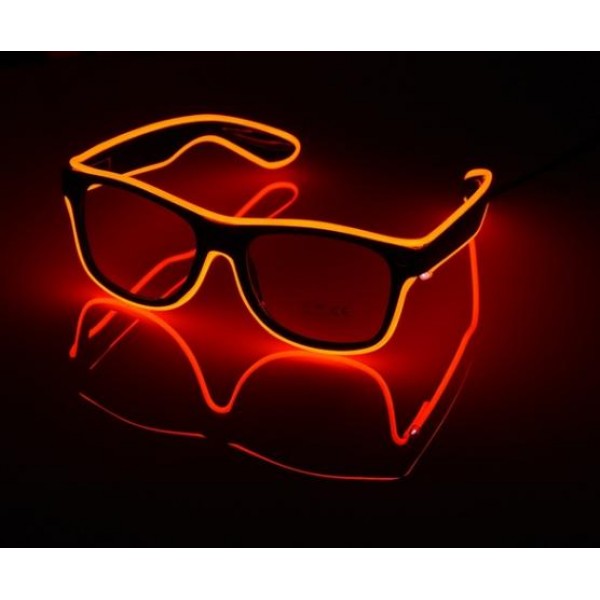 

Очки LTL светодиодные прозрачные El Neon ray red неоновые