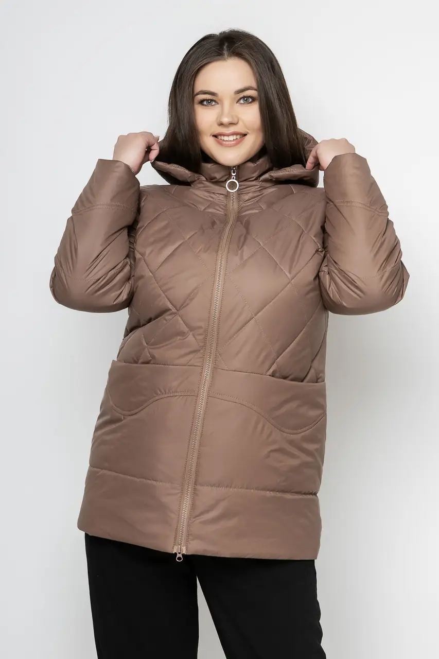 Демисезонная женская куртка большого размера UF-Fashion LRD-134 62 ...