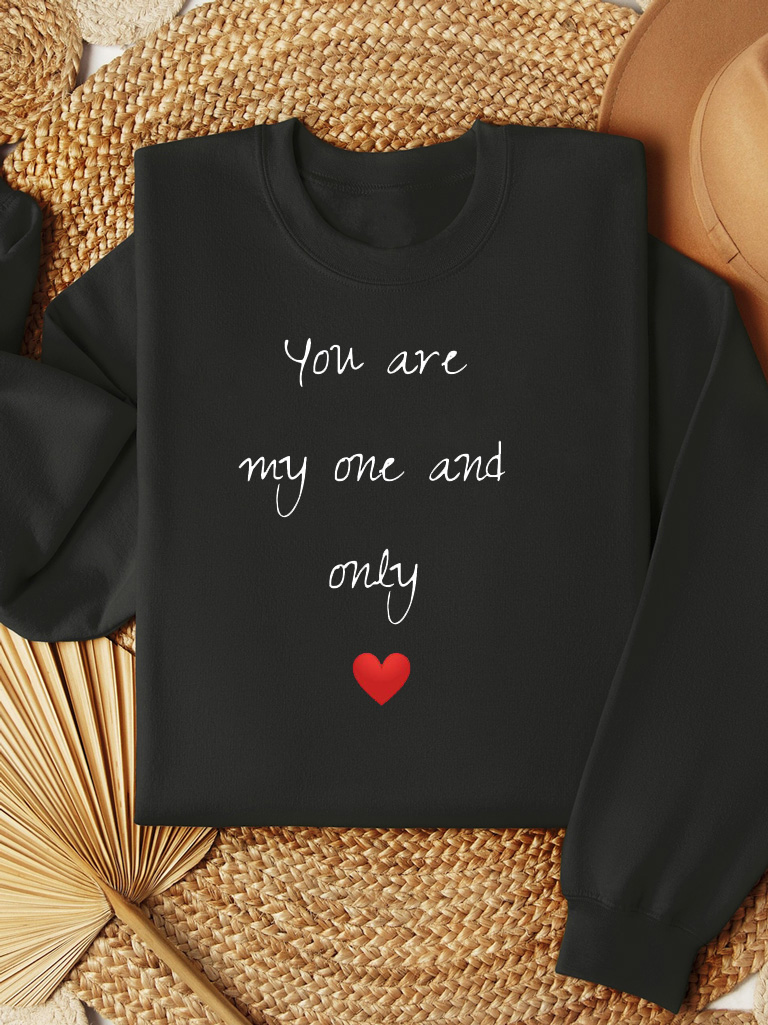 Акция на Світшот жіночий Love&Live You are my one and only LLP04449 XL Чорний з принтом от Rozetka