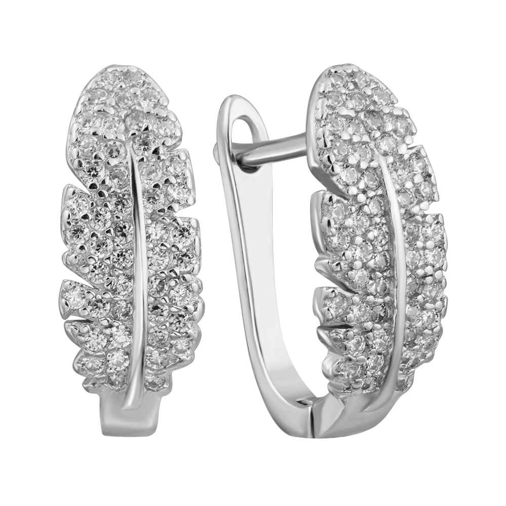 

Серебряные серьги с фианитами 000132438