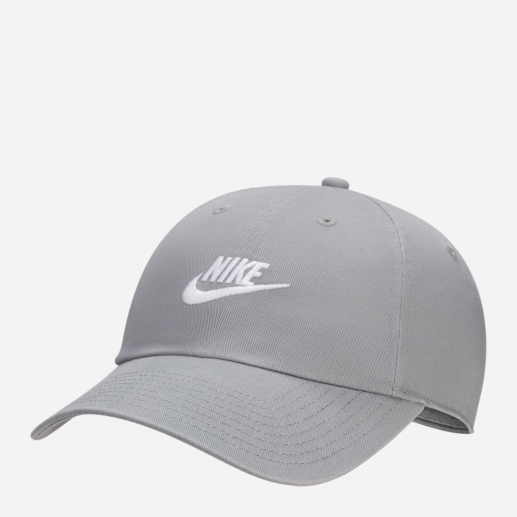 Акция на Кепка Nike CLUB CAP U CB FUT WSH L FB5368-073 S/M Сіра/Біла от Rozetka