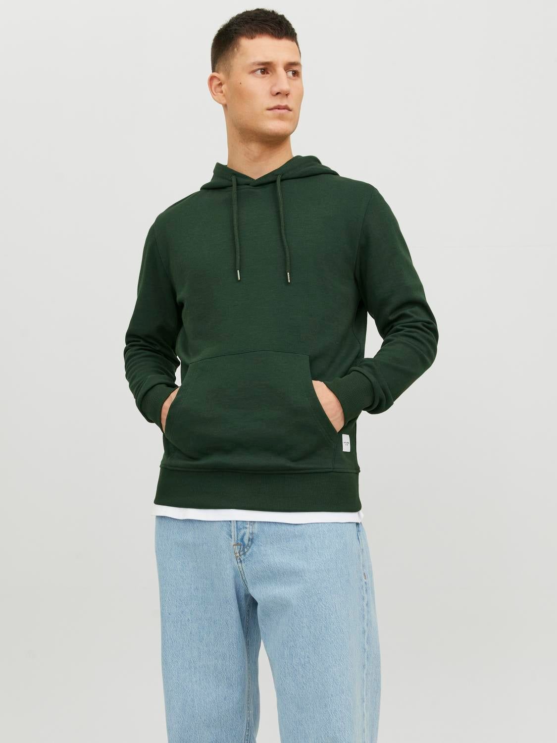 Худи мужское Jack & Jones XAZ365302YWBC L Темно-зеленое ...