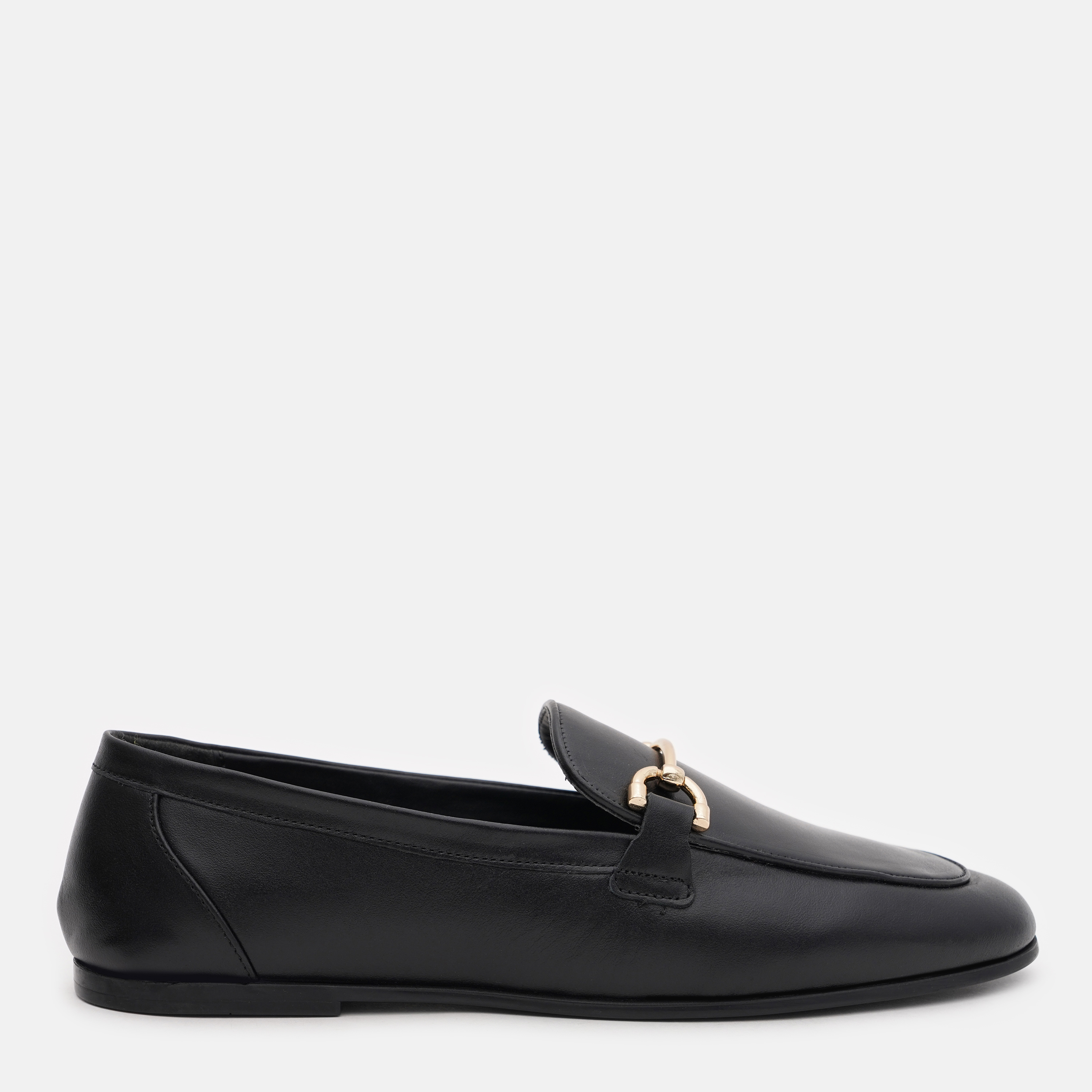 Женские лоферы из кожи Mango Toledo 57094424-99 39 25.2 см Черные ...