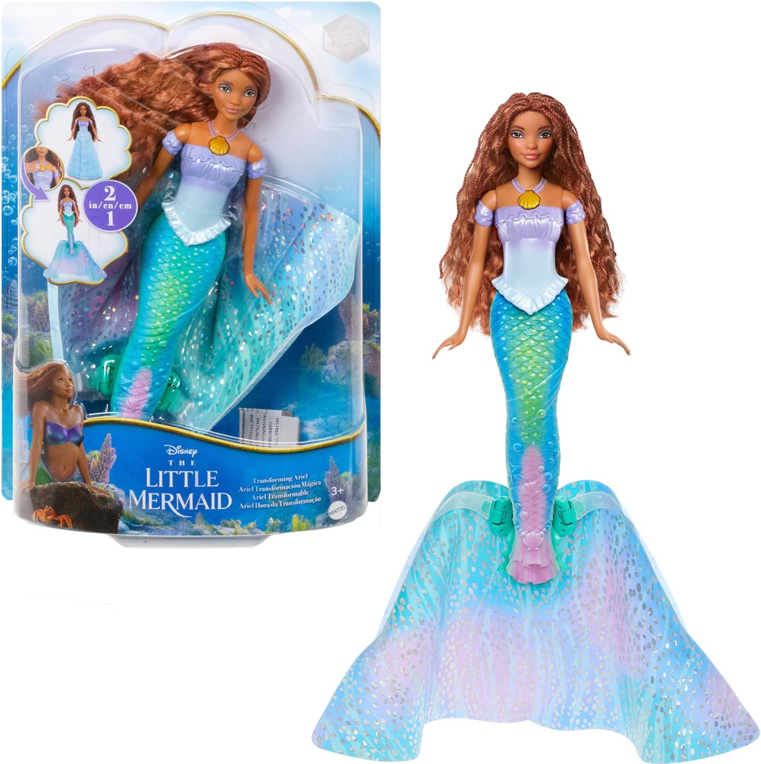 Кукла Барби 2 в 1 Русалочка Ариэль 2023 Disney The Little Mermaid Ariel  Mattel HLX13 – фото, отзывы, характеристики в интернет-магазине ROZETKA от  продавца: ActionToyStore | Купить в Украине: Киеве, Харькове, Днепре,  Одессе, Запорожье, Львове