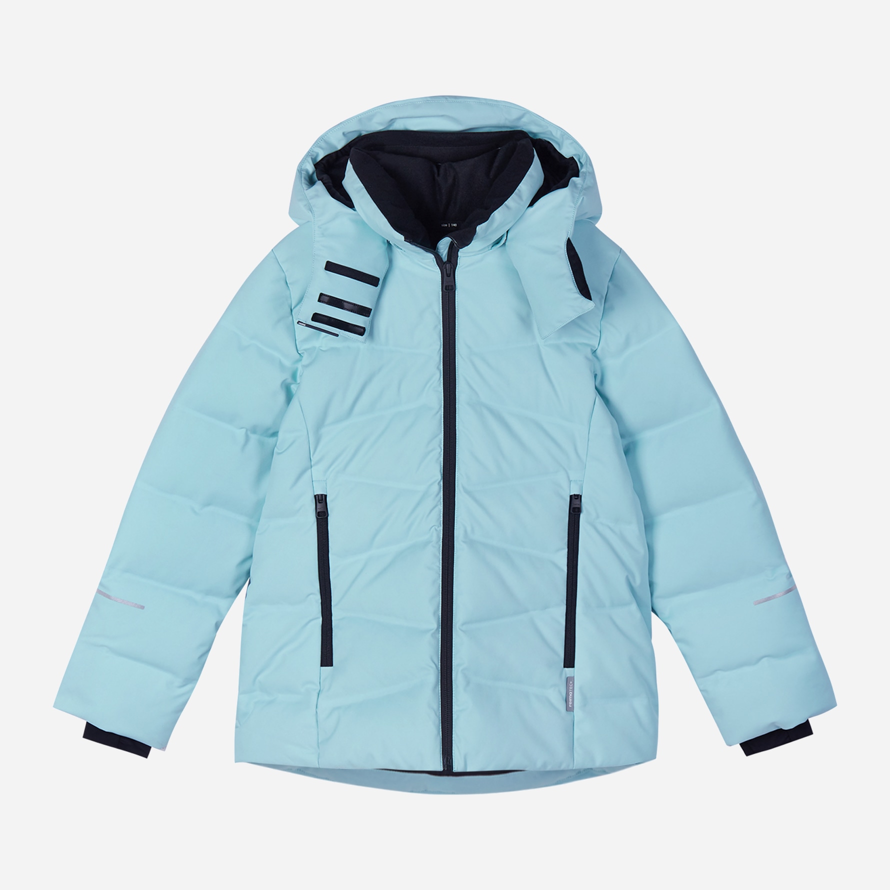 Акція на Дитяча зимова термо куртка для дівчинки Reima Vanttaus 531572_6030 128 см Блакитна від Rozetka