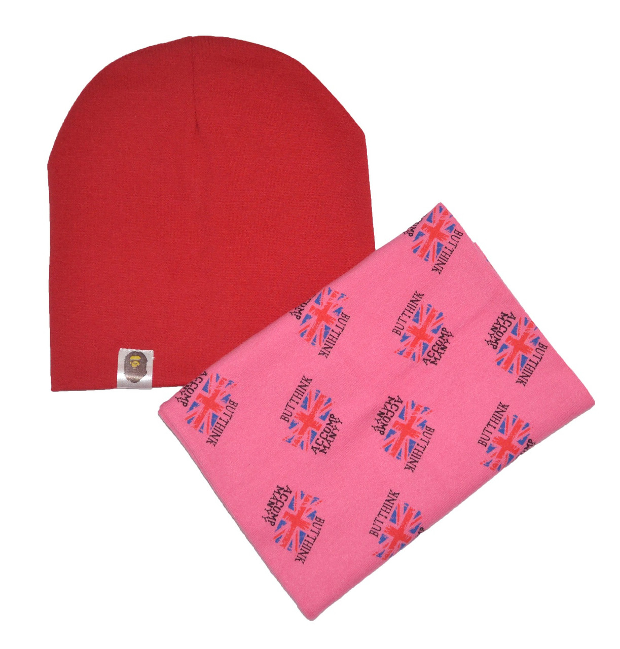 

Набор Sweet Hats шапка красная и снуд розовый Англия 54 см (НУБ-01-131)