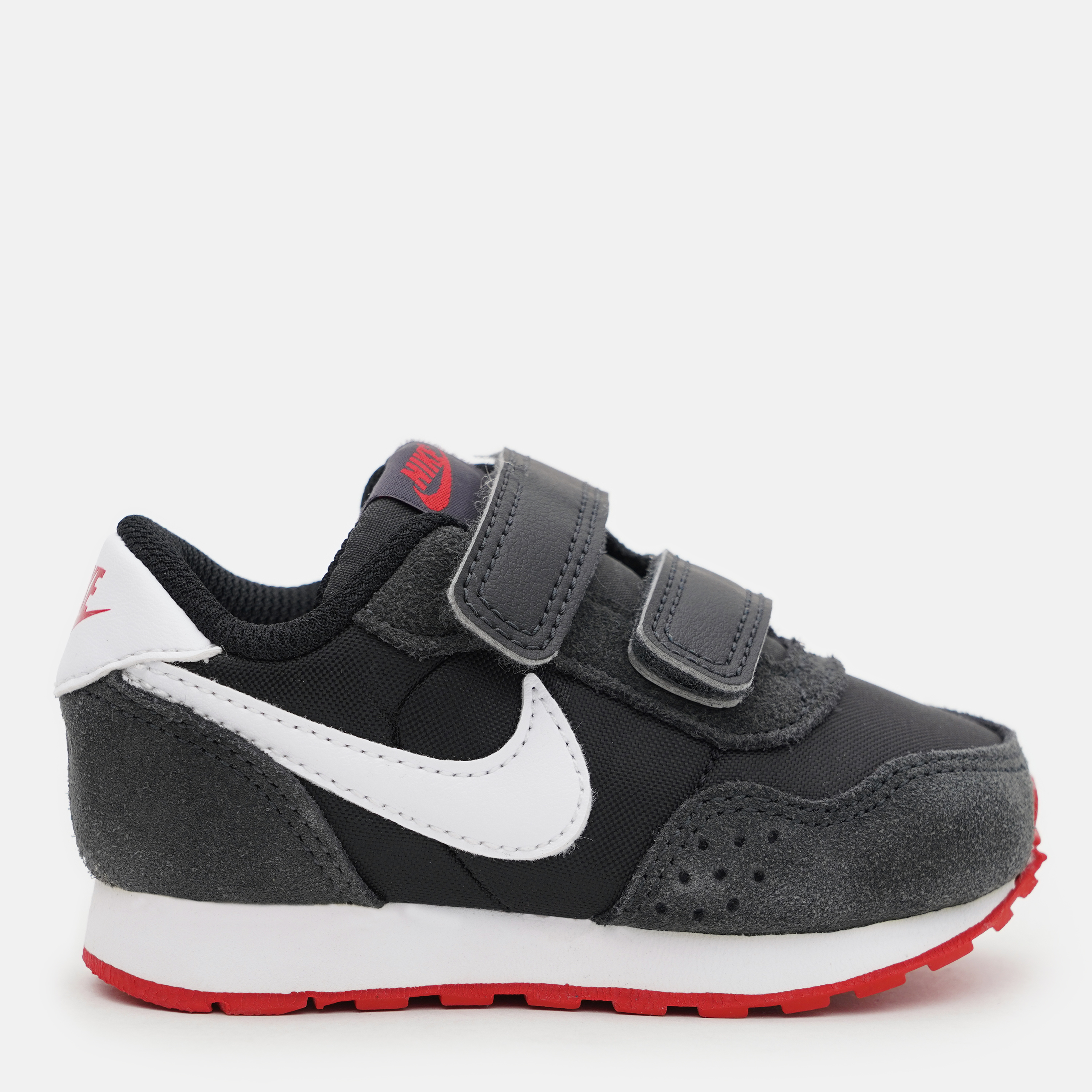 Акція на Дитячі кросівки для хлопчика Nike Md Valiant (Tdv) CN8560-016 21 Black/White-Dk Smoke Grey-University Red від Rozetka