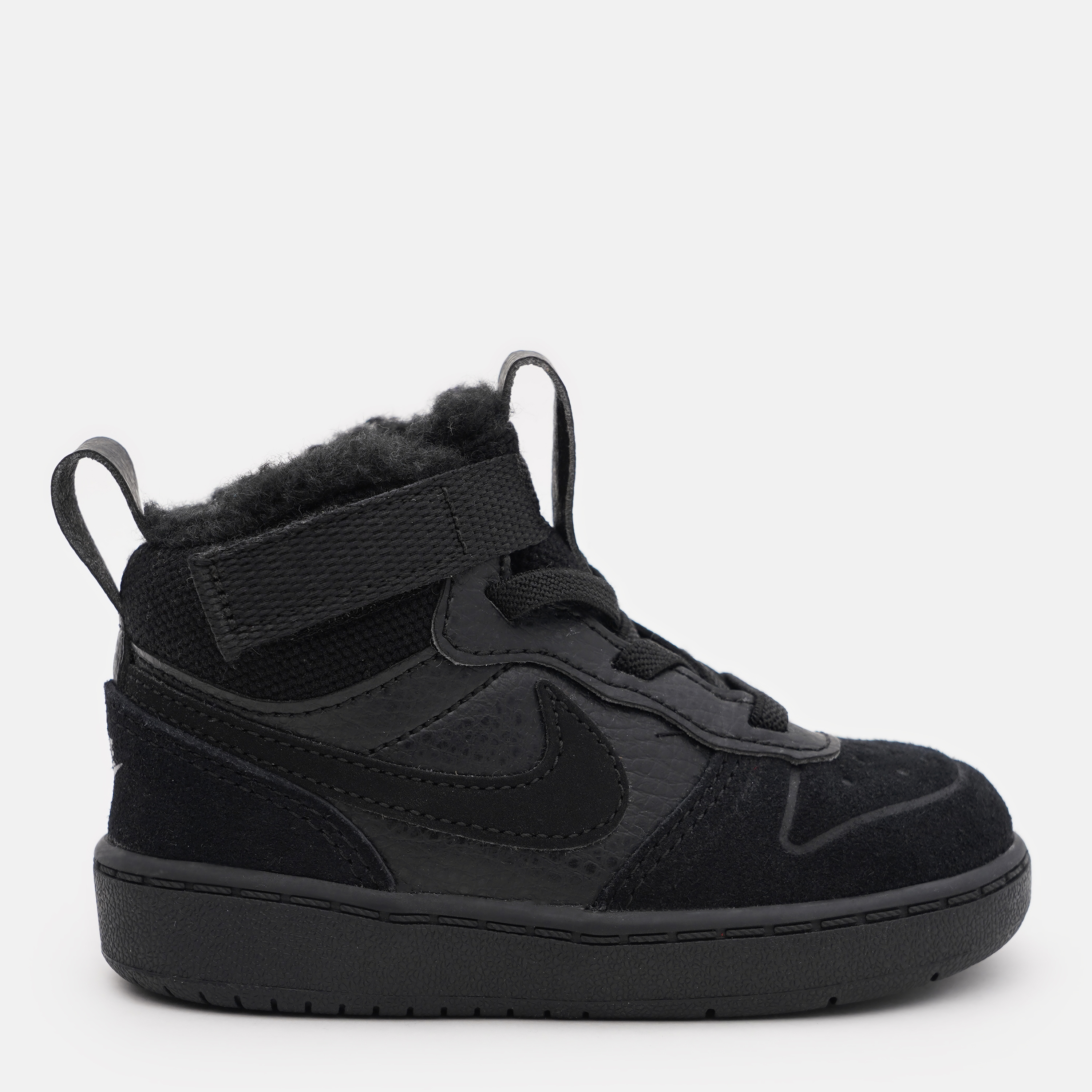 Акція на Дитячі черевики для хлопчика Nike Court Borough Mid 2 Boot Td CQ4027-001 27 (10C) Чорні від Rozetka