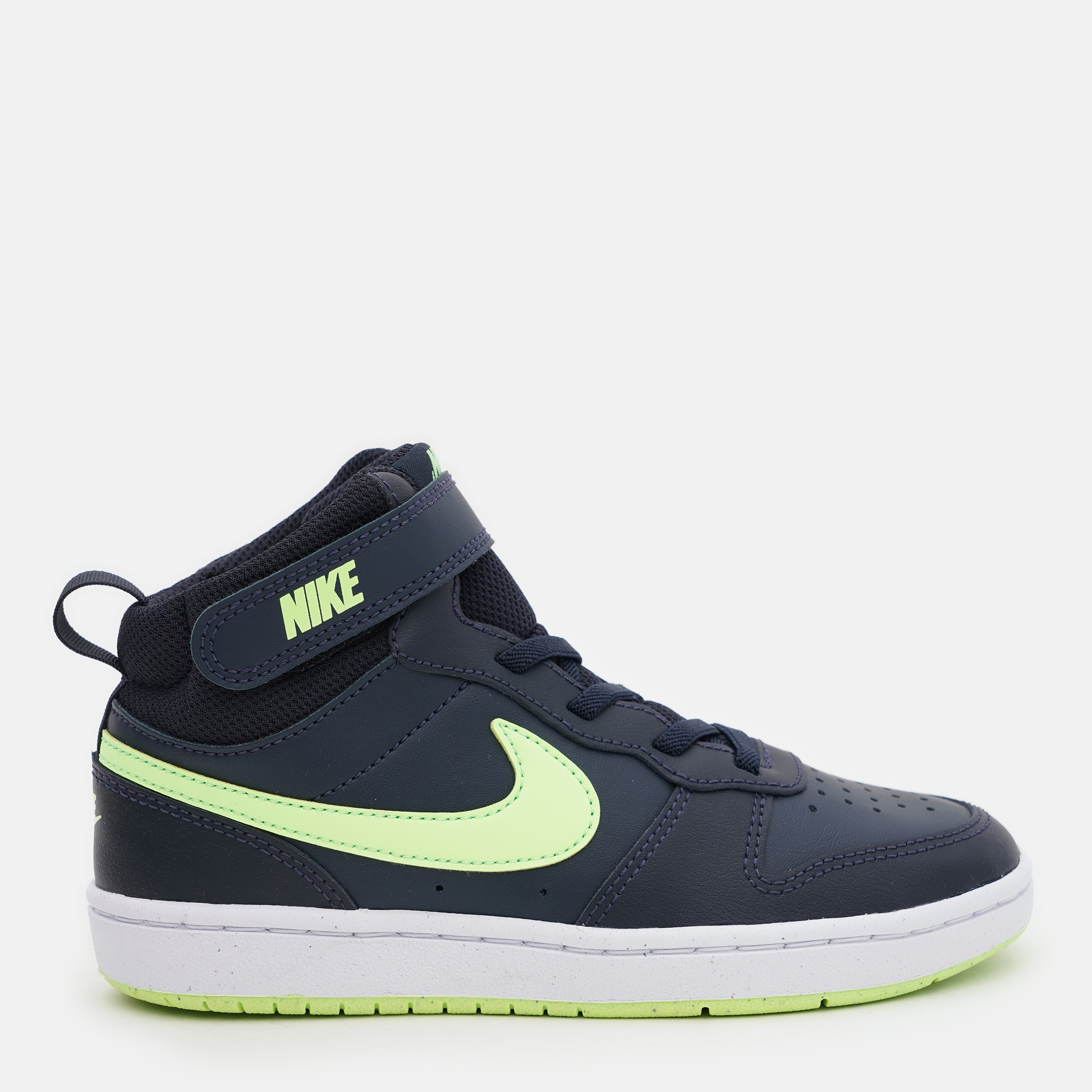 Акція на Дитячі черевики для хлопчика Nike Court Borough Mid 2 (Psv) CD7783-403 32 (1Y) Темно-сині від Rozetka