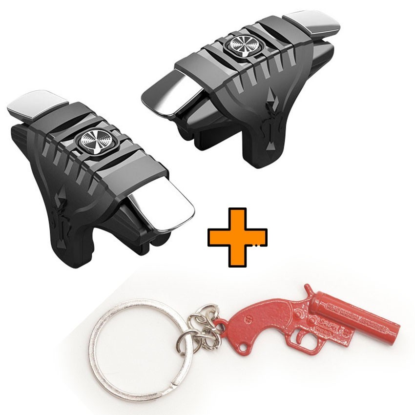 

Игровые контроллеры Marpiel F01 (геймпад триггеры курки для смартфона для PUBG) + брелок Flare Gun